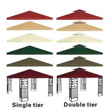 Gazebo a baldacchino 10'x10' ricambio superiore UV30+ patio esterno parasole giardino copertura