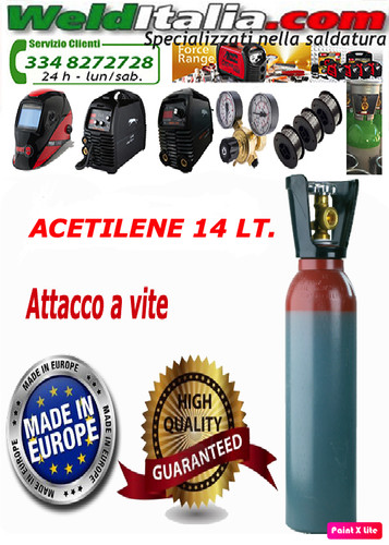 Bombola acetilene lt - acetilene,