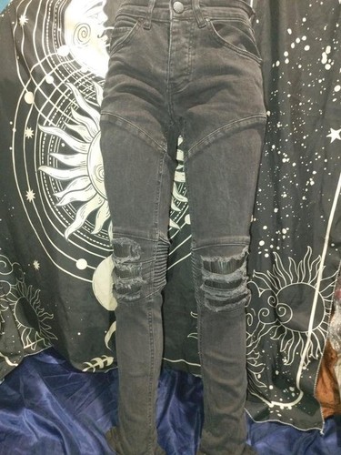 Jeans uomo balmain nero denim - nero,