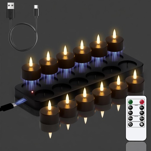 Candele ricaricabili senza - candele,
