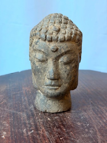 Statua testa buddha in - testa,