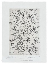 ERNESTO TRECCANI Acquaforte Originale P.A. Fiori Dedica Firmata Certificato