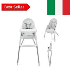 Kinderkraft DINNLY Seggiolone Pappa, Rialzo da Sedia, Vassoio Regolabile, per...