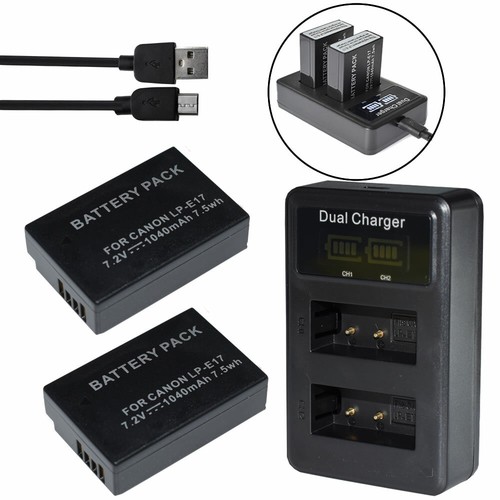 Batteria e17 - 2x, lp-e17