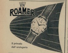 Pubblicita'  Vintage Originale anni '50 :OROLOGI ROAMER