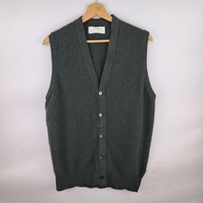 Gilet Ballantyne in puro cashmere verde taglia 48 da uomo