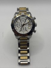 GUESS Orologio Cronografo Uomo Acciaio Inox U18507G1 - Argento/Oro Bicolore