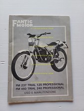 Fantic Motor Trial 240 -125 Professional 1983 manuale uso manutenzione originale