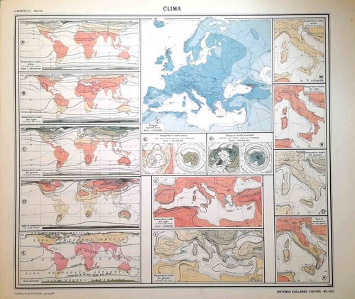 Carta geografica antica - , clima