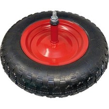 RUOTA PNEUMATICA X CARRIOLA HAND - 3.50X8 DISCO METALLO ASSE MM 12X260 +PFU- ...