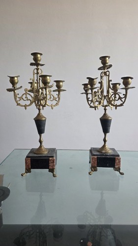 Antica coppia candelabri - coppia,