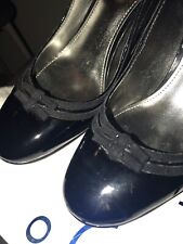 Scarpe Mary Jane Con Tacco In Pelle Nero Lucido E Scamosciata Guess 39