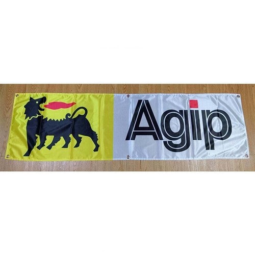 Insegna agip banner 5x5ft - agip, 1,5x5ft