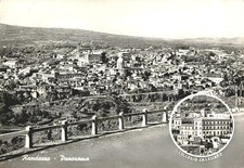 ad976 cartolina randazzo panorama collegio salesiano provincia di catania