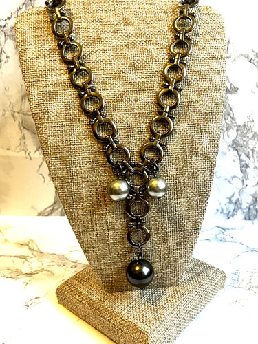 Collana geometrica canna - , di