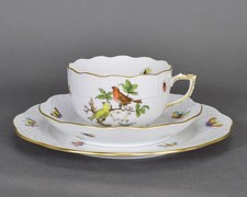 Herend Rothschild tazza da tè UT piatto uccello tazza da tè porcellana porcellana N1