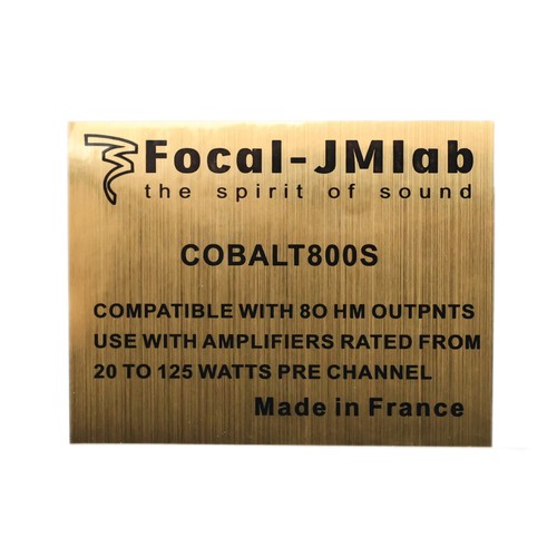 Focal jmlab cobalt800s - focal,