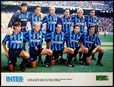 CALCIO POSTER INTER SERIE A 1991-1992 GUERIN SPORTIVO VINTAGE FOOTBALL