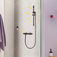 GROHE kit  Doccia Nero Opaco