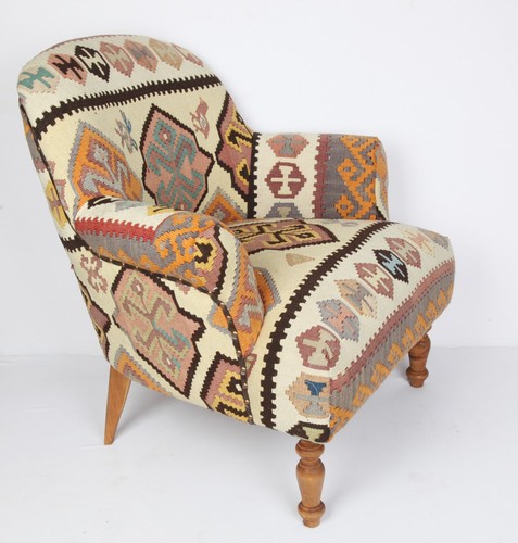 Poltrona imbottita kilim - poltrona,