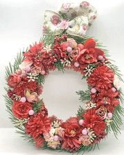 Ghirlanda  fiori da parete