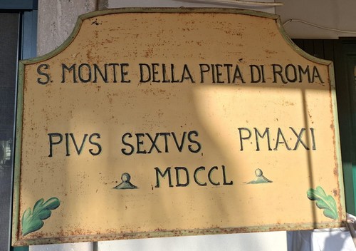 Insegna metallica 1750 - insegna, metallica-1750-monte
