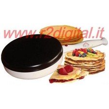 MACCHINA PER CREPES PADELLA PENTOLA ANTIADERENTE CREPPIERA 900w ANTISCIVOLO