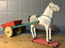 Antico Carretto Con Cavallo In