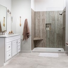 Nicchia doccia palizzata