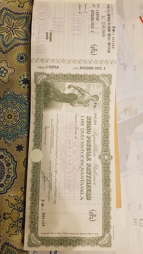 Buoni postale fruttifero - buoni,