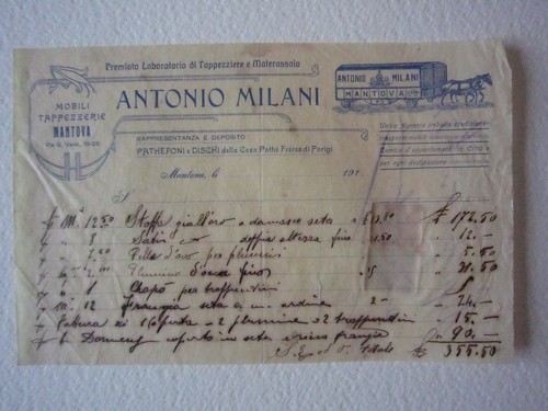 Fattura antonio milani - fattura,