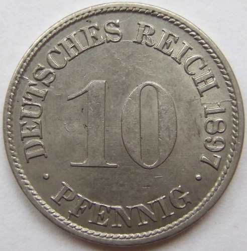 Moneta impero tedesco - tedesco, 10