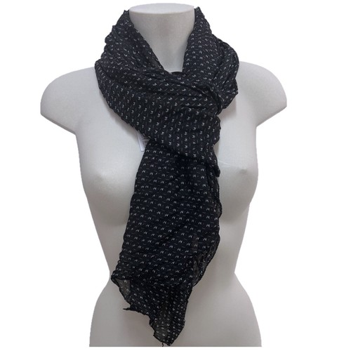 Nero zig zag sciarpa - zig, scialle