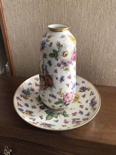 Vaso con piatto lindner - vaso,