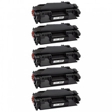 5 TONER CE505A PER HP LASERJET P2035 P2055 P2056 P2036N P2054D P2056X P2057DN