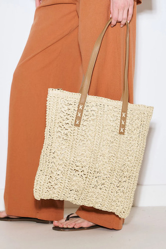 Borsa tracolla paglia - tracolla, con