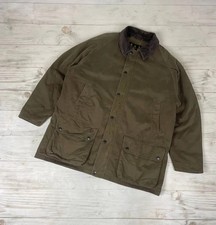 Giacca cappotto vintage Barbour impermeabile pioggia Beaufort anni 90 uomo taglia XL marrone
