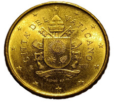 50 CENTESIMI DI EURO CITTA DEL VATICANO 2019 RARISSIMA