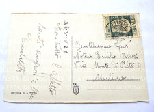 FIUME GOVERNO PROVVISORIO ISTRIA CROAZIA CARTOLINA ABBAZIA STORIA POSTALE 1921