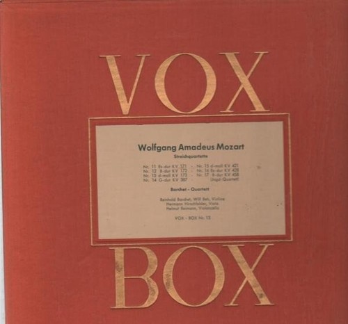 Box mozart streichquartette - lp-box,