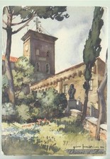 CARTOLINA ARTISTICA GINO FRATTINI VISIONI D' ARTE  FRATELLI CAVALCA LA SPEZIA B