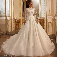 Abito da sposa musulmano collo
