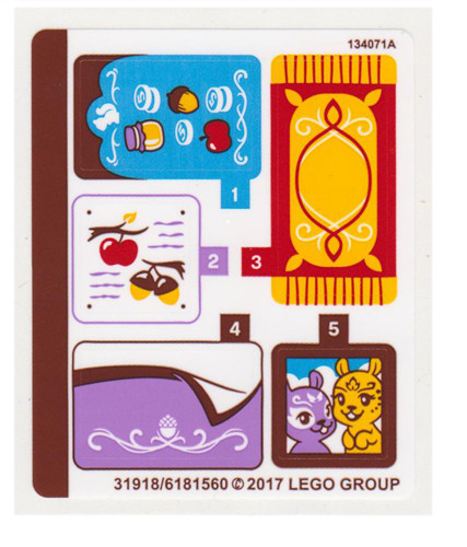 Lego foglio adesivo 41182 - lego,