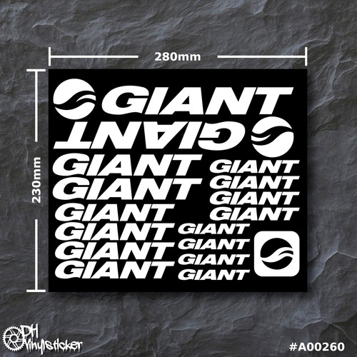 Set adesivi giant bianco - adesivi,