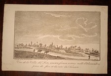 Rara incisione fine '700 Villa