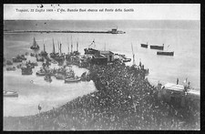 ad0482 - CARTOLINA  D'EPOCA- Trapani - Nunzio Nasi sbarca sul ponte della Sanità