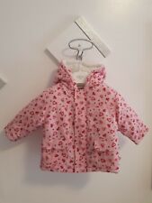 giacca per bimba GIACCONE CALDO NEONATA rosa con cuoricini  4 - 6 mesi 