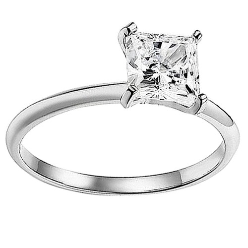 2ct taglio princess solitario - 2ct,