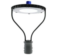 Lampione stradale Led 50W Nero IP65 Bianco freddo 5000K con sensore