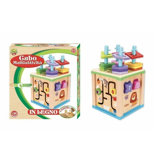 Cubo multi attività legno - multi,